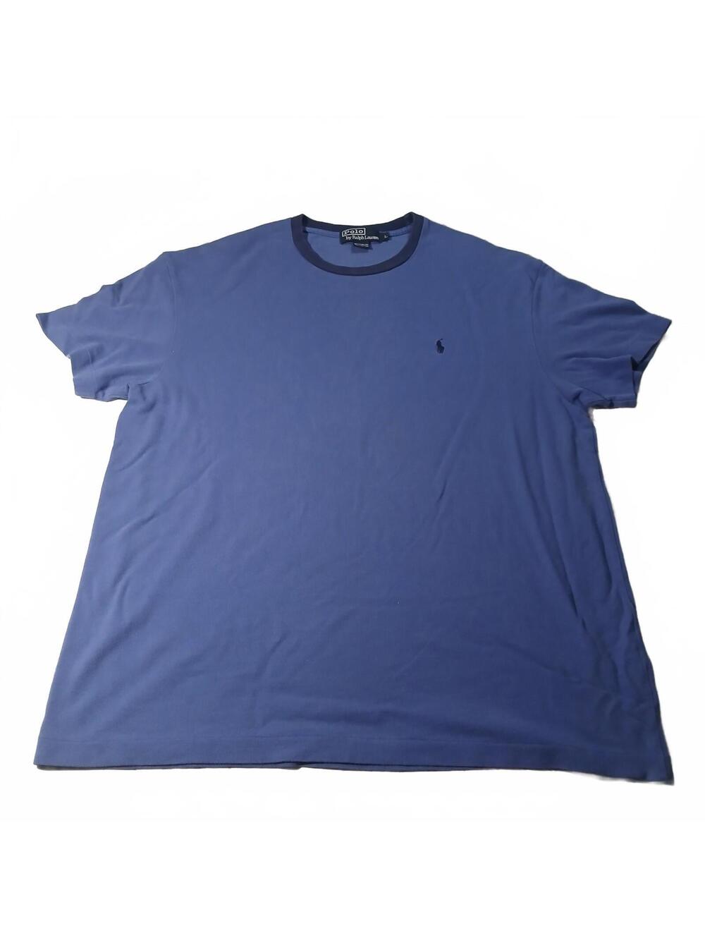 Polo Ralph Lauren Blue Tshirt Mens Large Short Sleeve Casual Streetwear